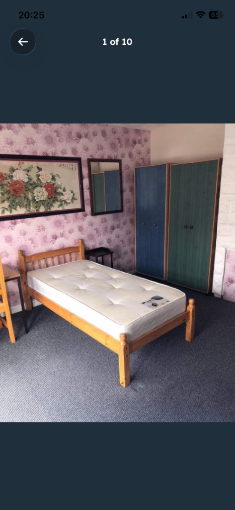 Double Room for a Single Person in a Home HMO property