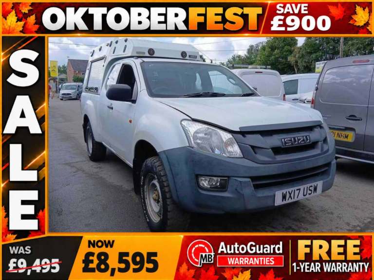 2017 Isuzu D-Max 2.5 TD Pickup 4dr Diesel Manual 4x4 (192 g/km, 161 bhp) Pickup Diesel Manual