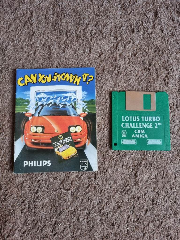 Commodore Amiga Lotus Turbo Challenge 2 Video Game - No Box