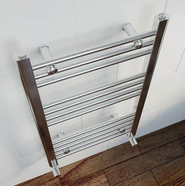 Chrome Flat Towel Rail - 450w x 750h - New In Box - Price Dropped