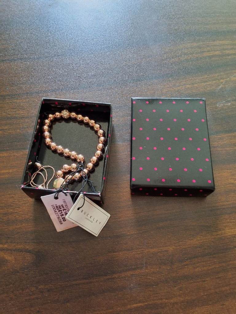Buckley Rose Gold Beaded Bracelet – Brand New with Tags