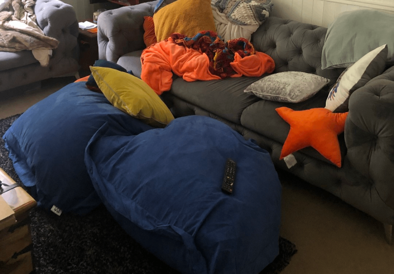 image for 2 Blue Beanbags 