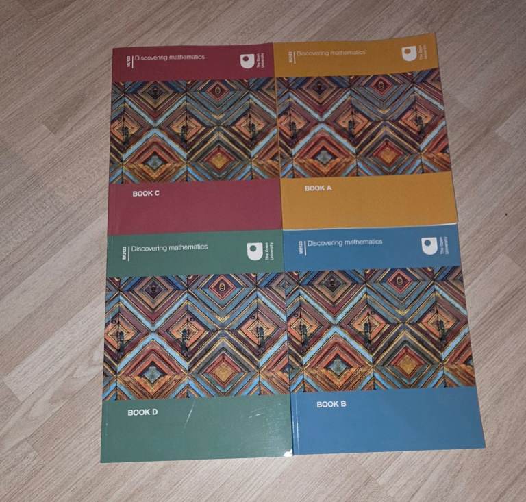 The Open University's "Discovering Mathematics" MU123 module books A, B, C, D