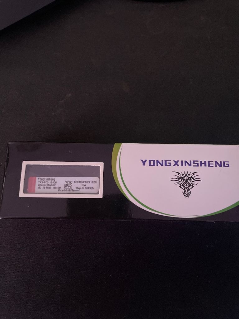 YONGXINSHENG DDR3 16GB 1600MHZ RAM - New in box