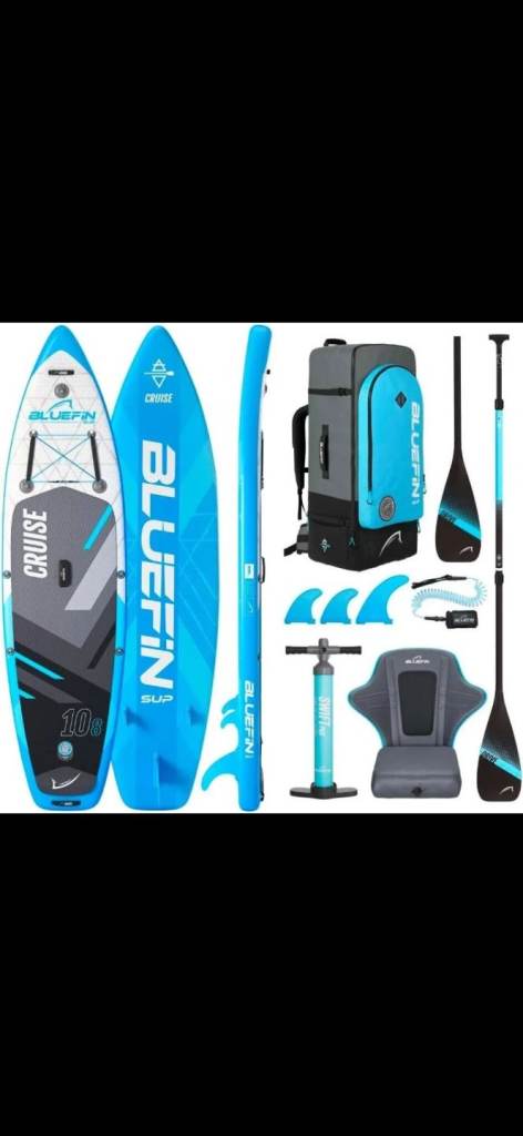 Bluefin Cruise 10'8 Legacy Blue SUP Inflatable Stand Up Paddleboard Brand New