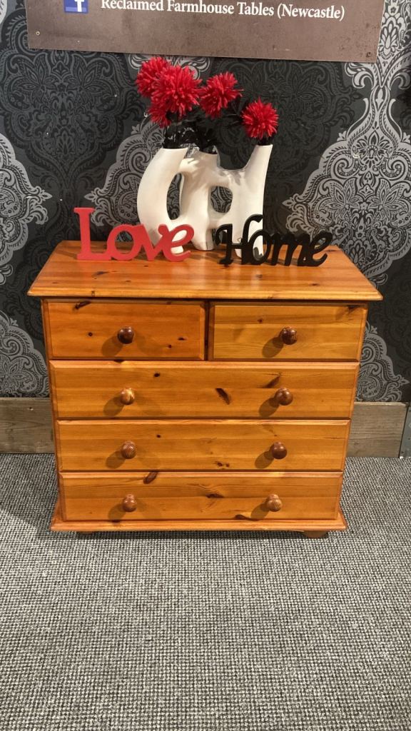 Fantastic Solid Pine 5 Drawer Chest Bedroom - Delivery