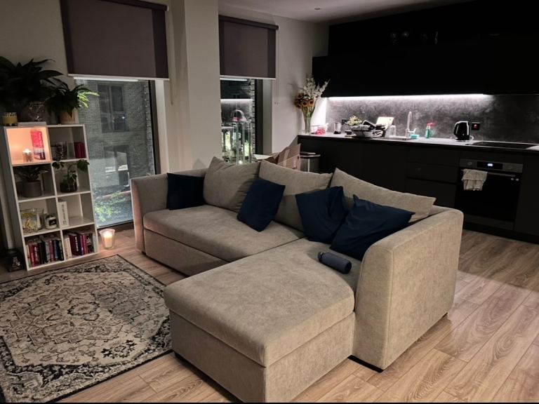 Gorgeous L shape sofa bed 