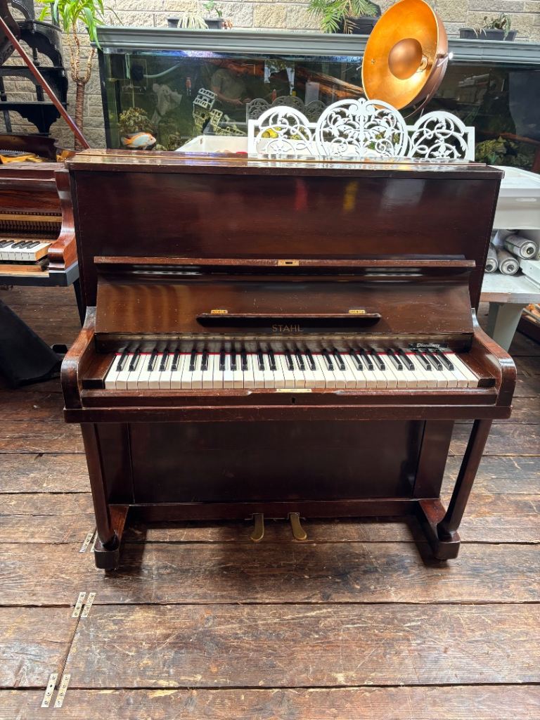 🎹 Rare 1900 Antique Maritime Stahl Ships Piano RMS Aquatiana - CAN DELIVER