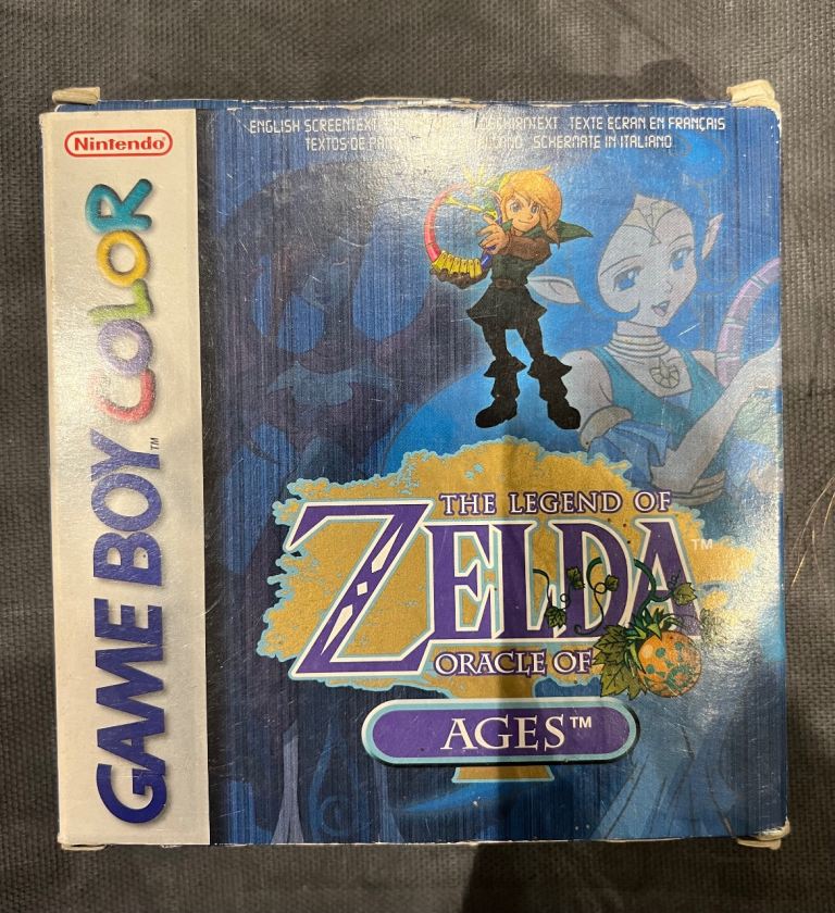 Zelda oracle of ages gameboy boxed with manual