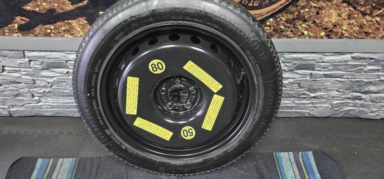 Audi VW Skoda Seat Space Saver Spare Genuine 19 Wheel & Tyre T 145 80 19 Continental