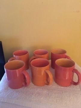 Six Coloured Coffee/Tea Mugs-new