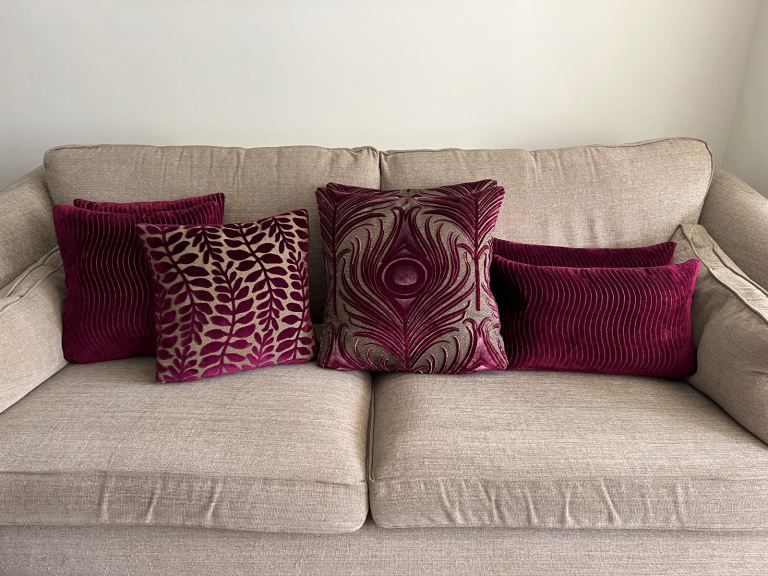 image for Luxury feather cushions x 7