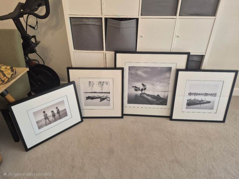 Bundle of 4 Art prints framed