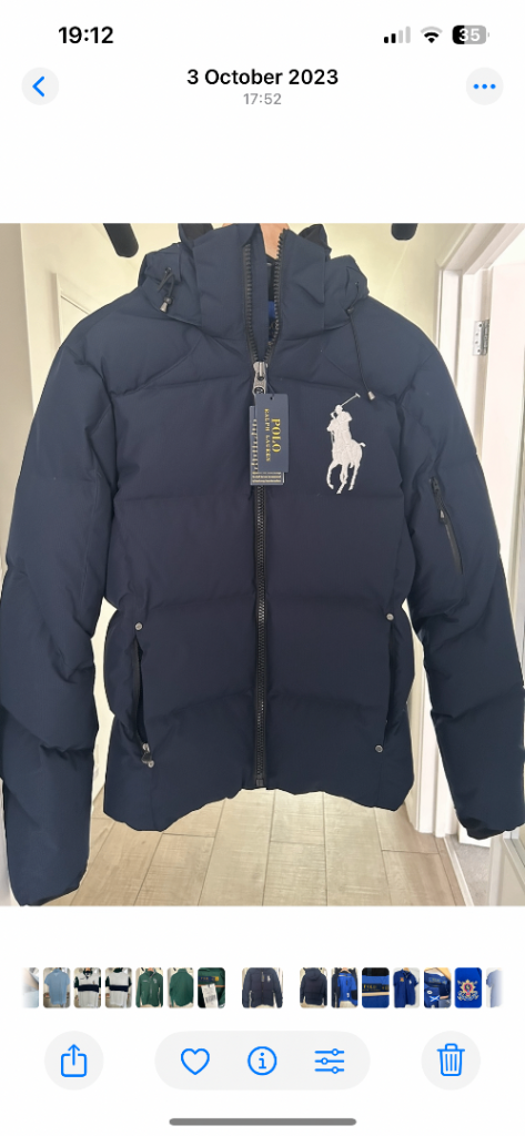 image for Ralph Lauren feather down jacket XS