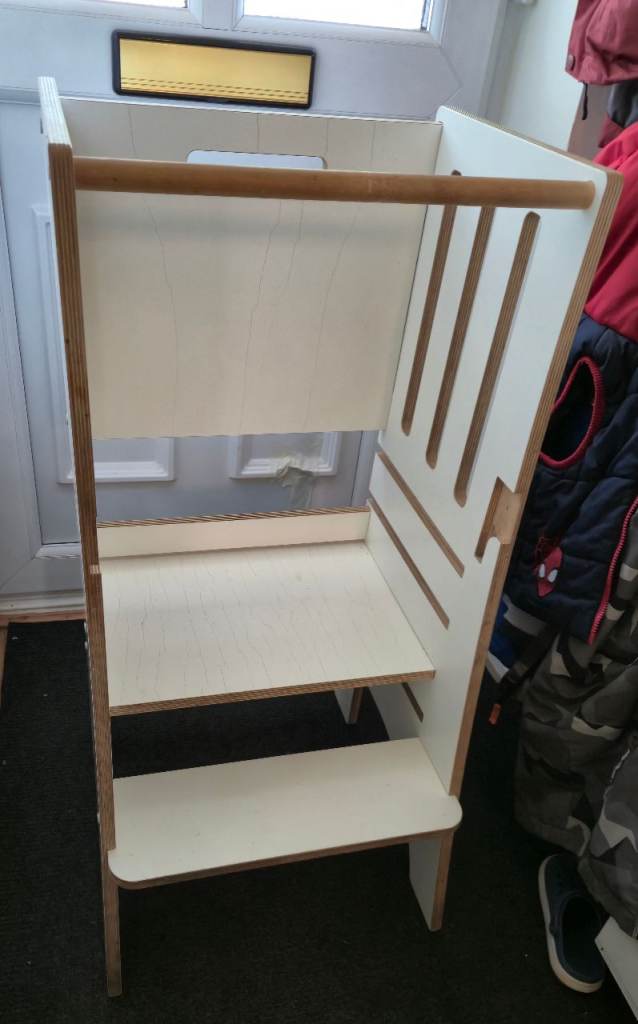 Wooden Learning Tower / Kitchen Helper Stool - Good Condition