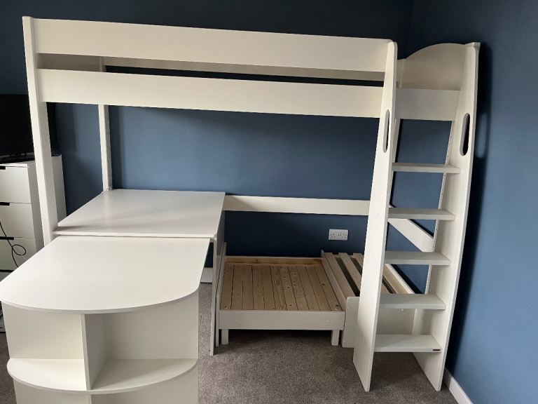 Stompa High Sleeper bed, desk and sofa bed 
