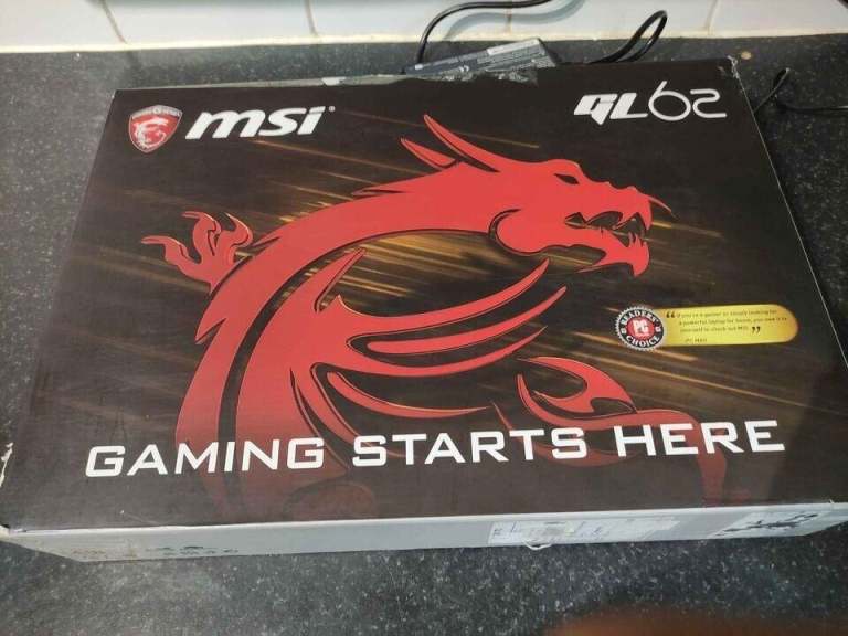 MSI Gaming Laptop GTX 1050 i5-7300HQ 8GB DDR4 1TB HDD BOXED