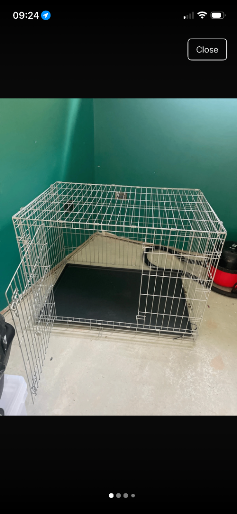 Large dog crate 