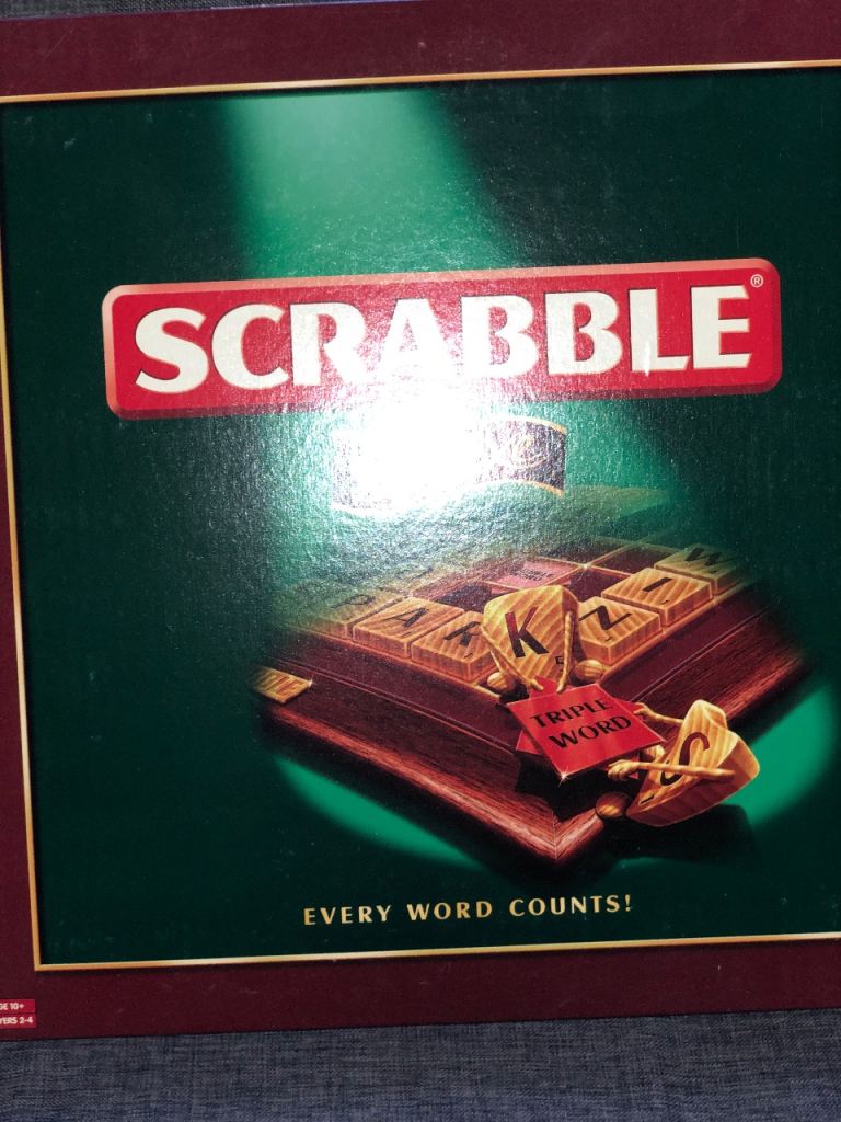 Vintage Scrabble Deluxe turntable