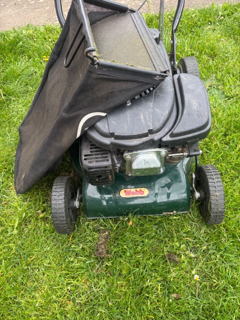 Webb petrol lawnmower 