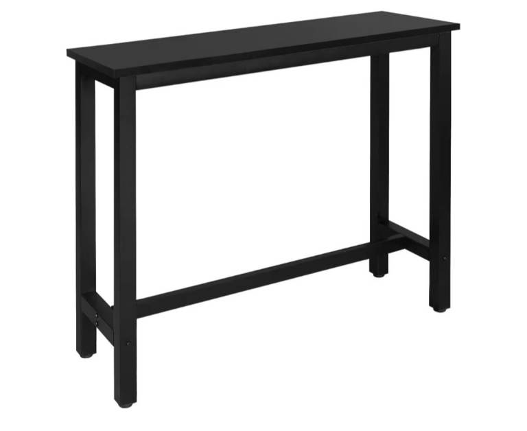 Black Bar Table / Console Table - Good Condition