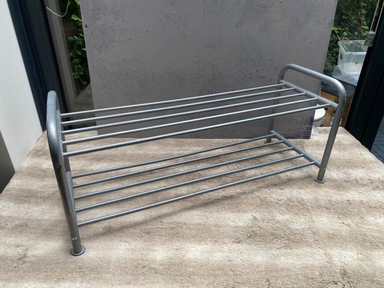 Ikea solid metal large 2 tier storage tower bedroom hallway Kitchen garage shoes trainers