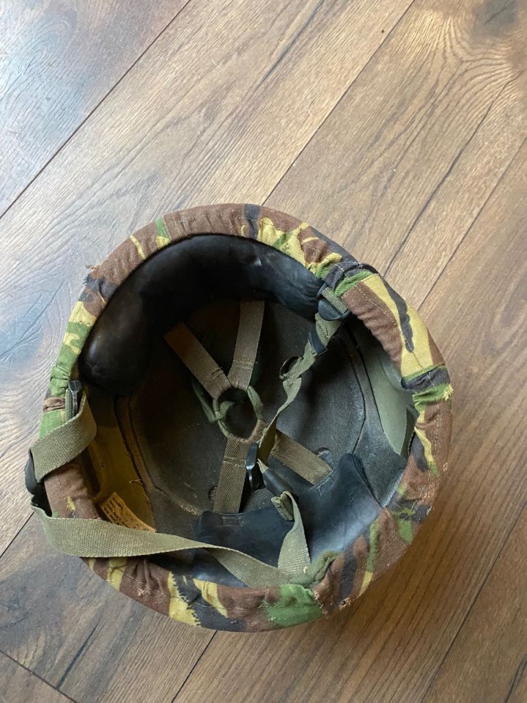 British Army issue helmet MK 6. Safety vintage retro 