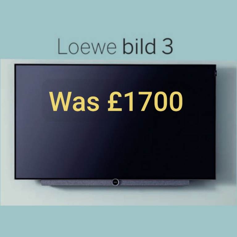 Smart 4K TV 43 inch RRP £1700 - alternative to Samsung Frame - LOEWE