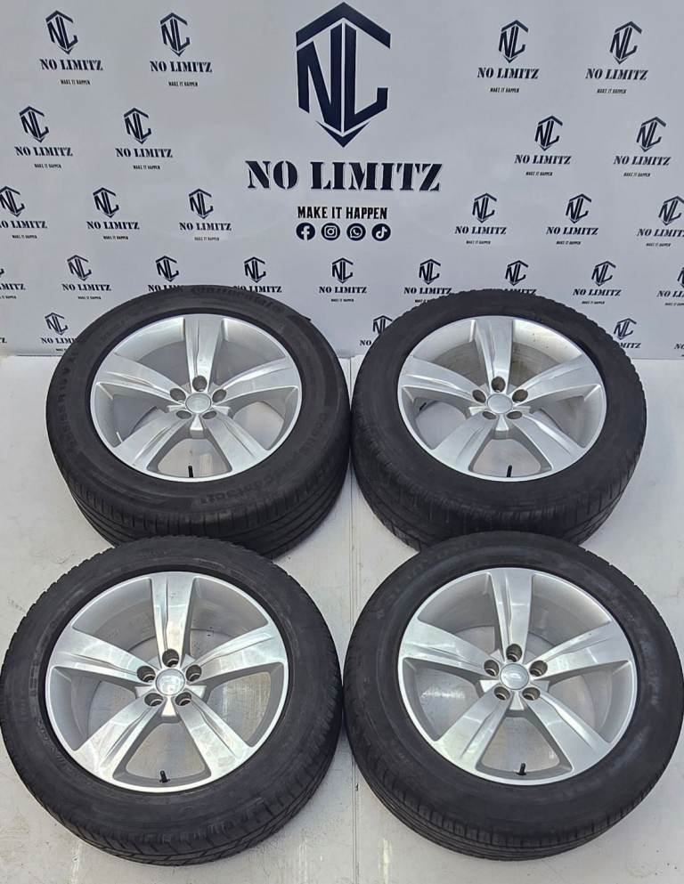 GENUINE RANGE ROVER 19" VELAR 5 SPOKE STYLE 5046 ALLOY WHEELS 5x108 WITH TYRES J8A2-1007-BB