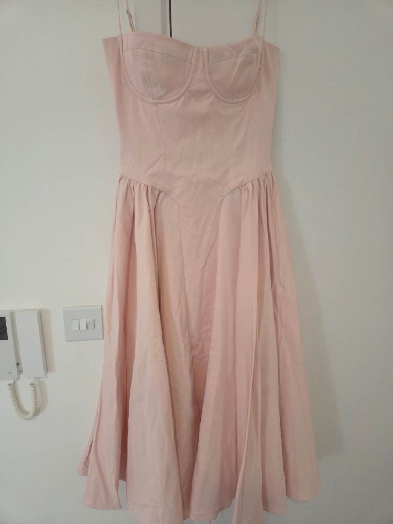 House of CB Pink Corset Midi Dress Size M – New With Tags