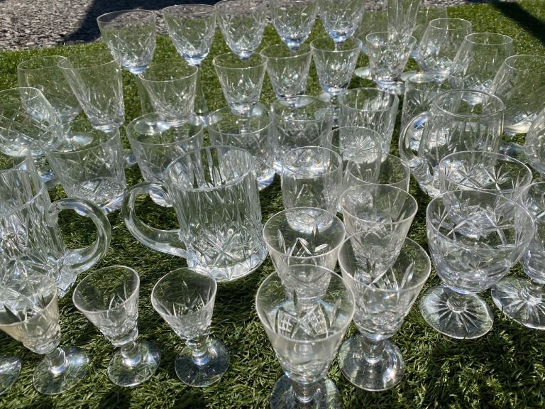 Crystal glass cut glasses 