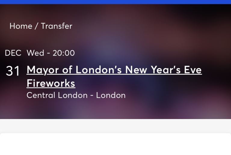 Happy New Year ticket 2025