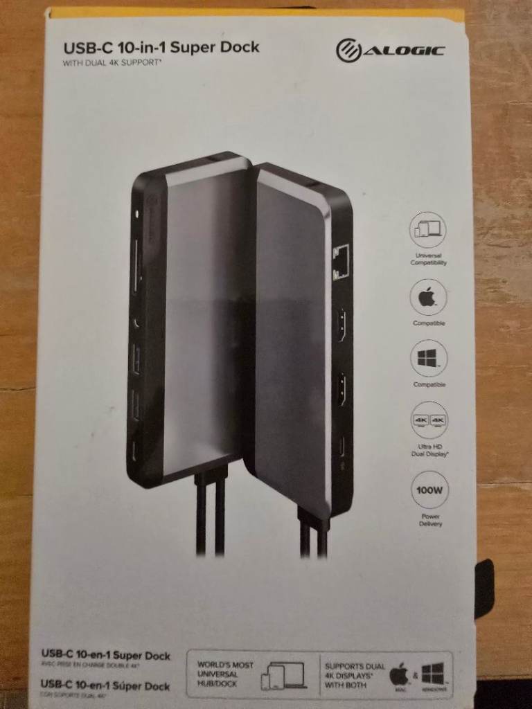 ALOGIC USB-C 10-in-1 Super Dock with Dual 4K Support