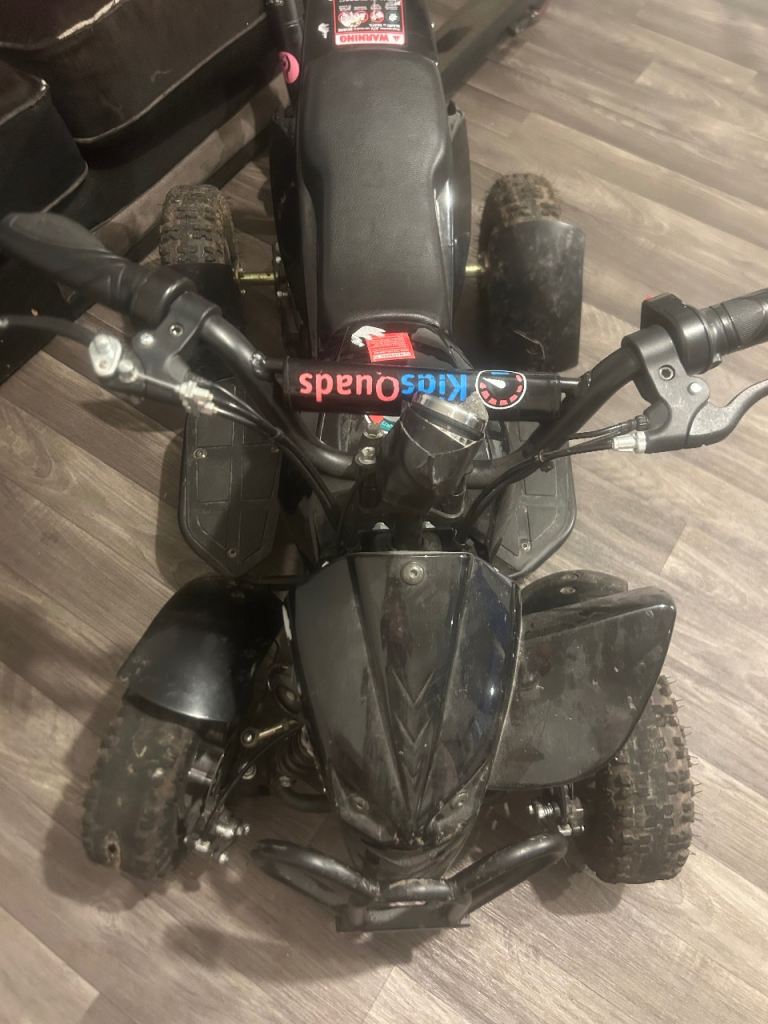 Kids Electric Quad Bike – Black, Needs Repair