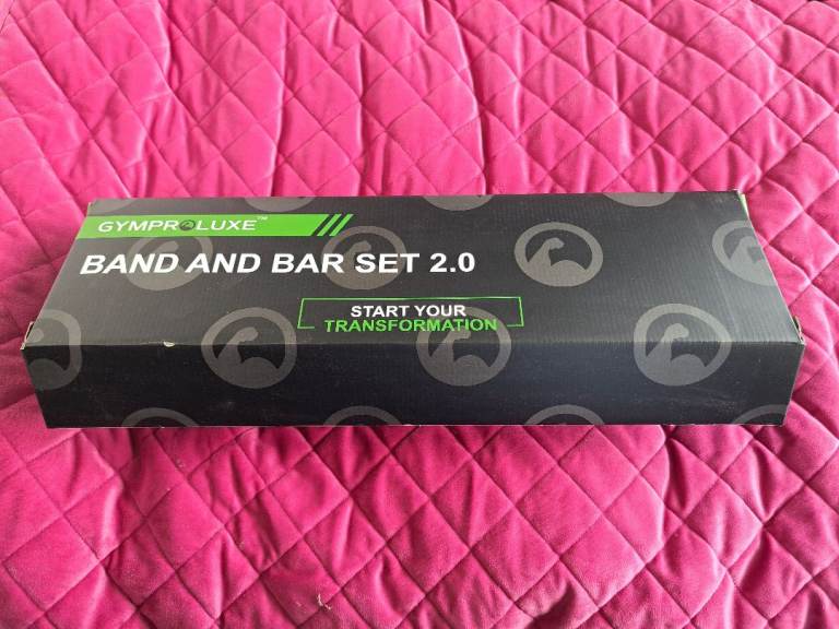 Gymproluxe band and bar set 2.0 resistance training system