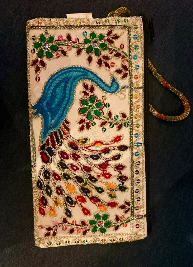 Embroidered purse