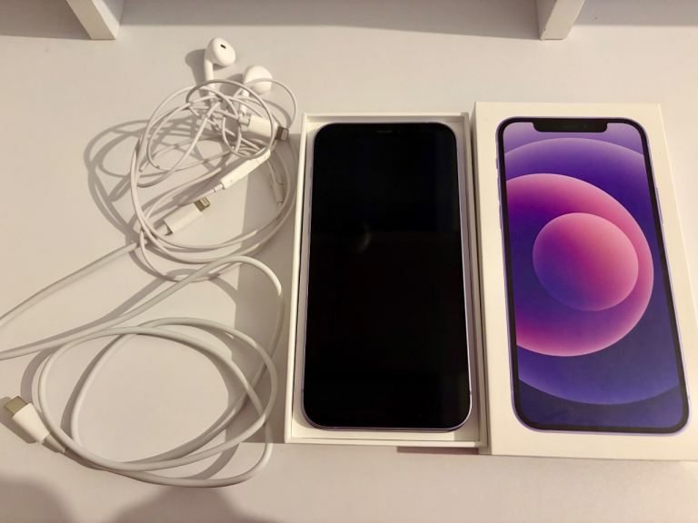 iPhone 12 with earphones