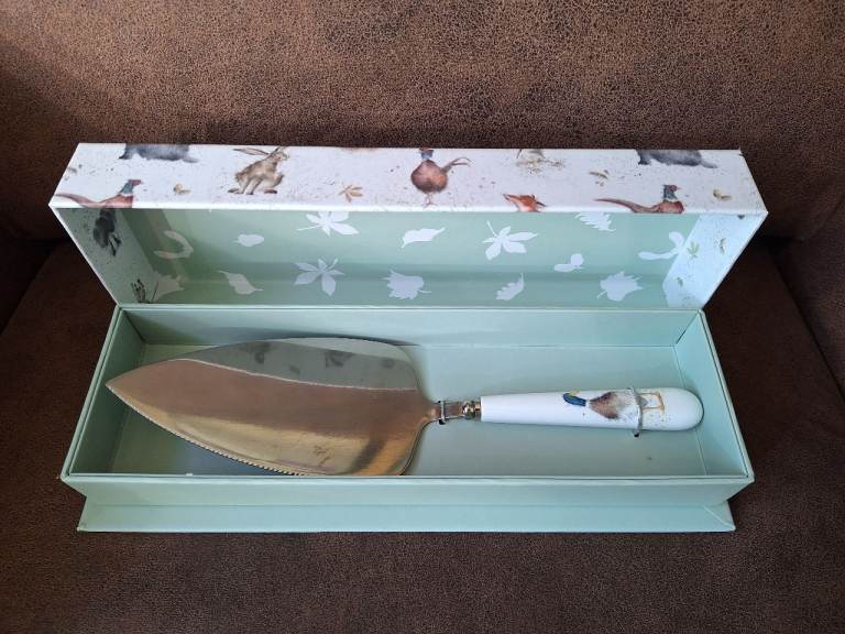 Rare Royal Worcester Wrendale Designs Hannah Dale Cake Slice Boxed Duck New