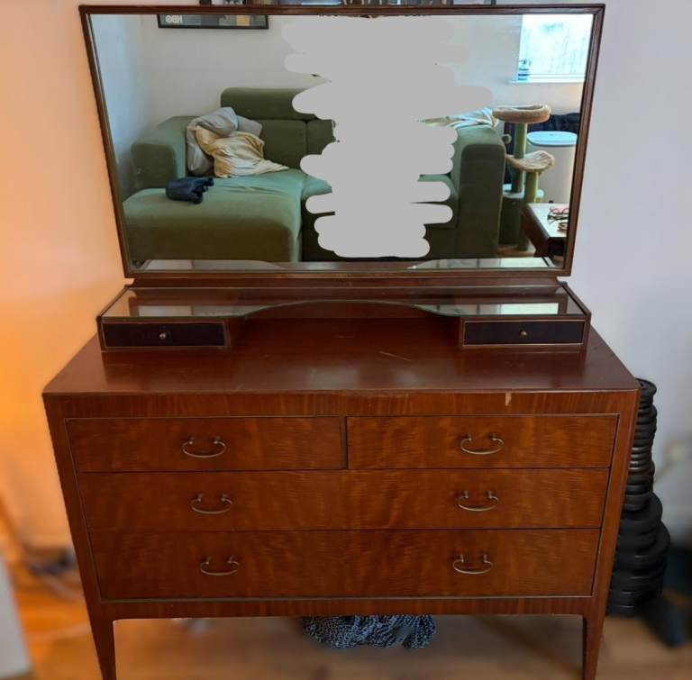 Mid Century Mahogany Dressing Table Chest From Greaves And Thomas