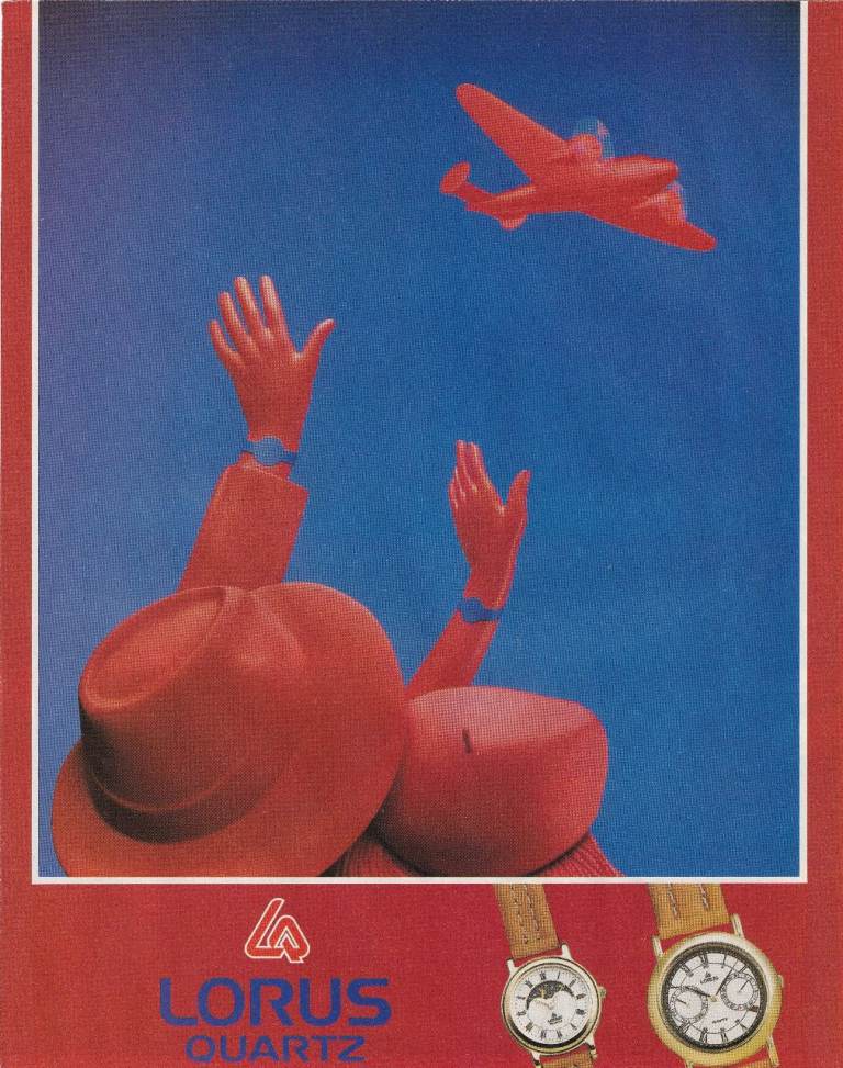 01. A Rare Original Magazine Advertisement of Lorus Quartz Watches