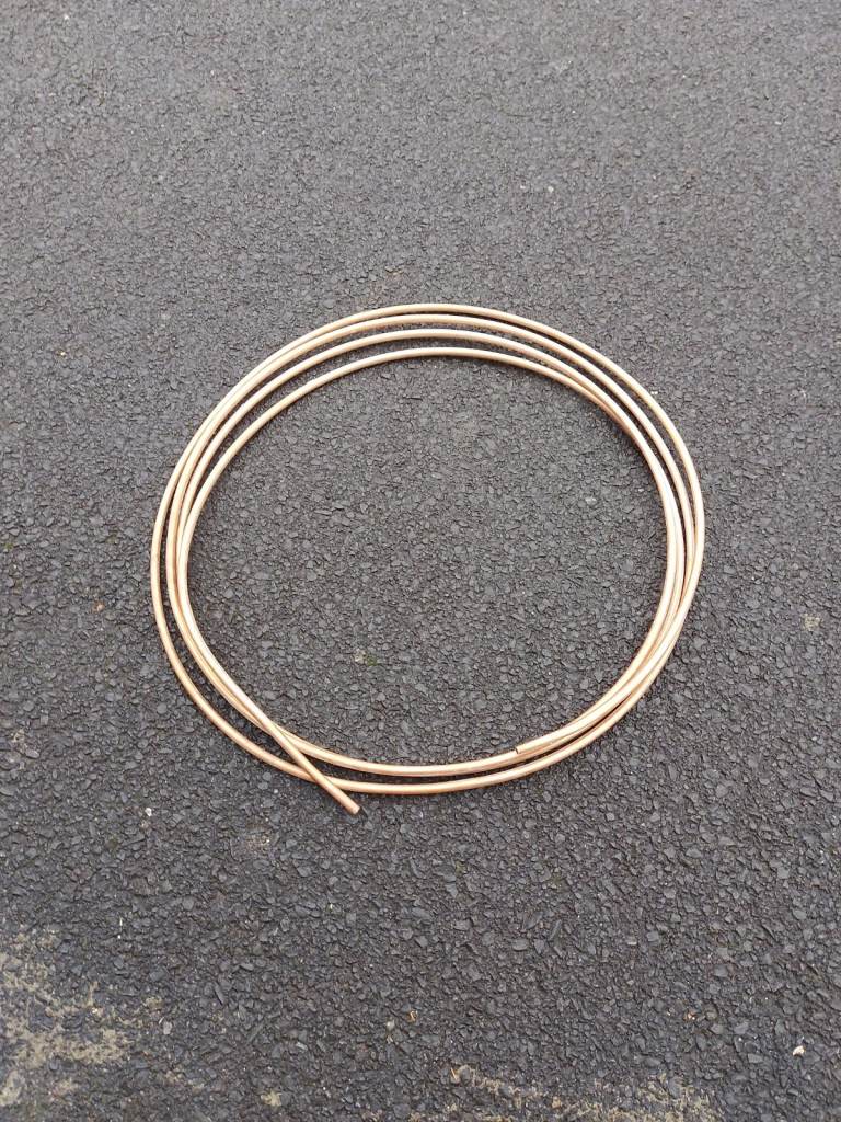 Micro-bore copper tube coil 8mm x 8meter