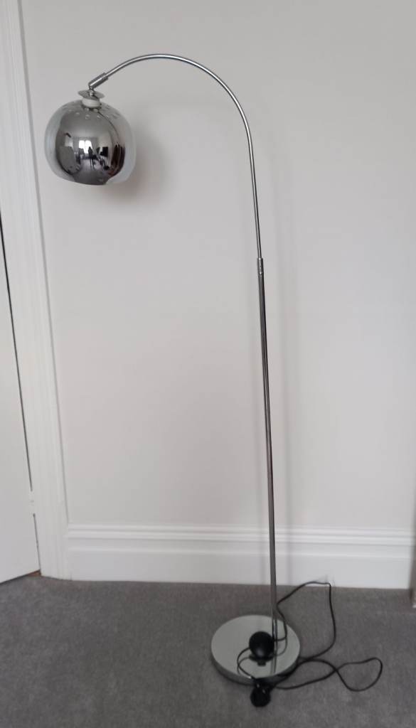 Chrome floor lamp