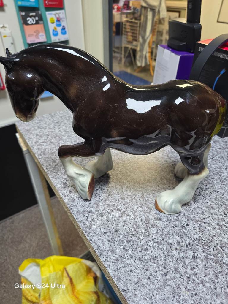 Shire horse figurine. 