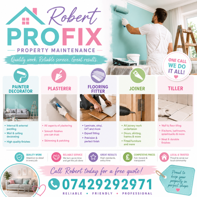 Painter, Decorator, Plasterer, Fix, Repairs walls, 