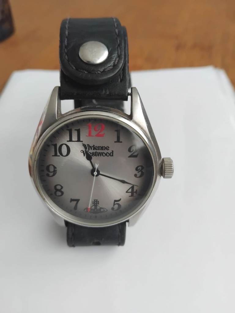 Vivienne Westwood VV012BK QC Watch – Black Leather Strap, Good Condition