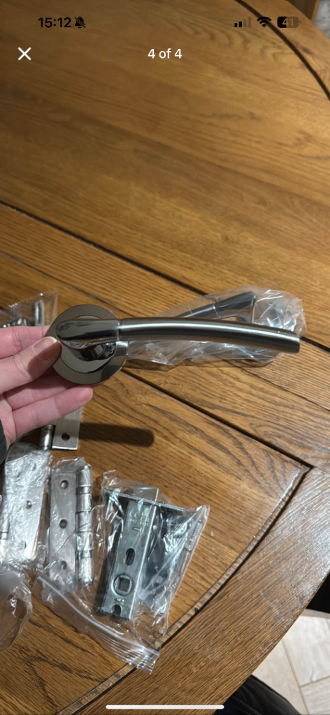 Chrome door handles x 8 packs 