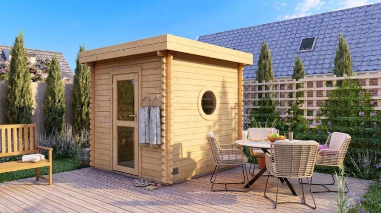 Outdoor Sauna Cabin 2.4mx2.4m Oreo