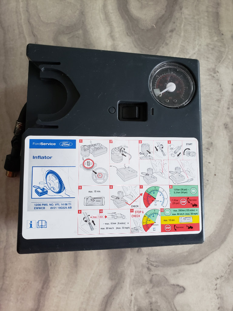 Ford tyre inflator 