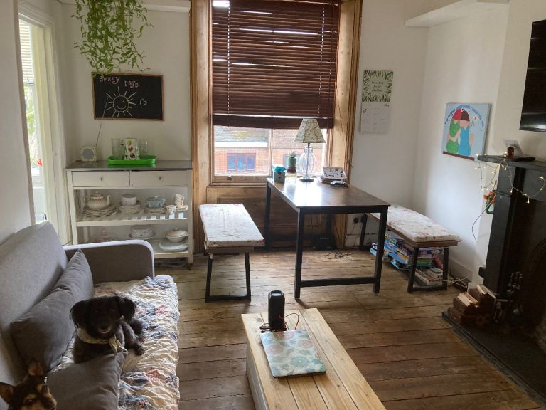 Lovely top floor flat in house converted 1 bedroom & bedroom in attic space 