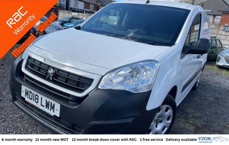 2018 Peugeot Partner 1.6 BlueHDi 854 Professional Panel Van 5dr Diesel Manual